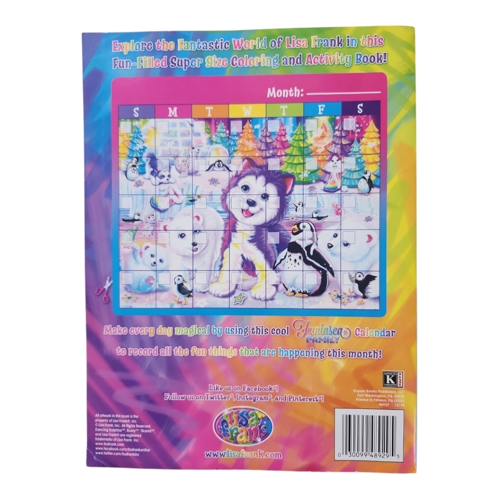 🐬 Lisa Frank Dolphin Coloring & Activity Book (2018) – Vintage 90s Nostalgia - Picture 2 of 7